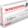 Winchester White Box USA 5.56x45mm NATO 55 Grain FMJ Ammo