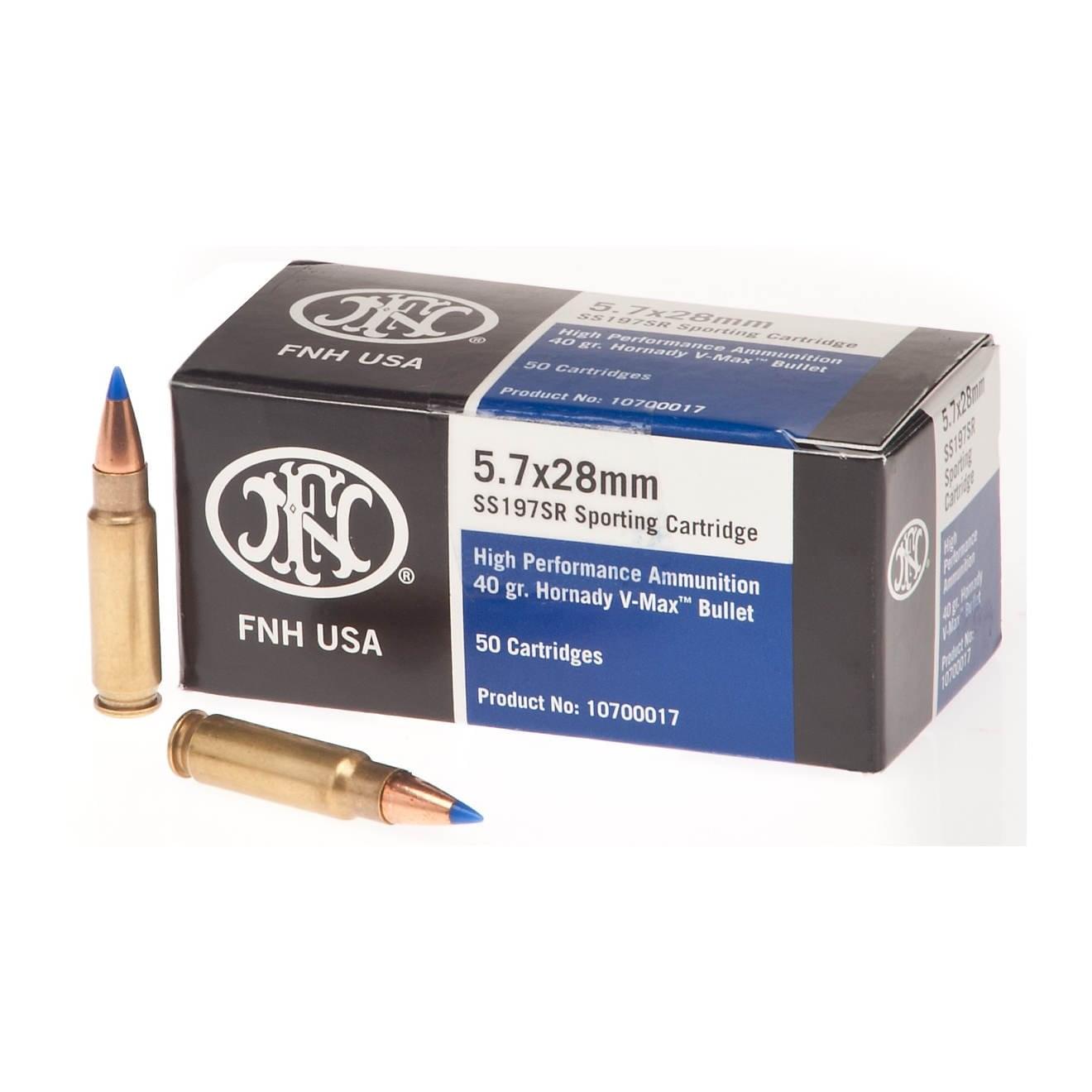FN 57 x 28mm VMax Cartridges 40Grain