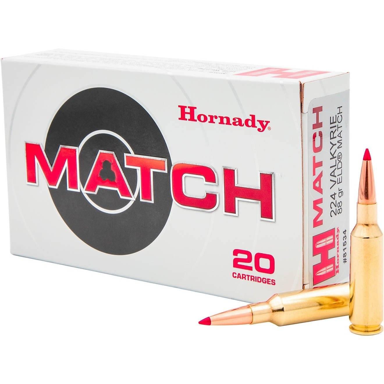 Hornady ELD Match 224 Valkyrie 88Gr Rifle Ammunition 500 ROUNDS