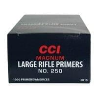 CCI 250 Large Rifle Magnum Primers (Box of 1,000) Available